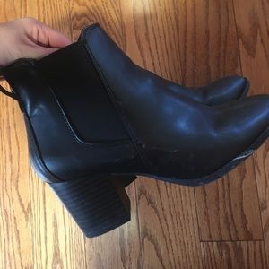 Black ankle boots